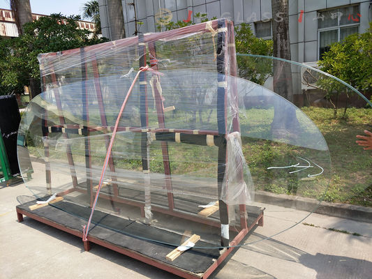 Thermal Stable Curved Bespoke 5mm Tempered Glass Panels
