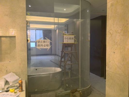 Tempered  Fixed Steel Monolithic  EI60 Fire Rated Safety Glass