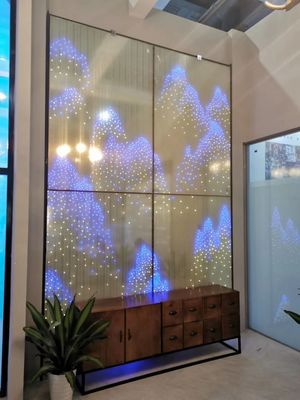 Bespoke  Impact Resistant 1200x2400mm Led Laminated Glass