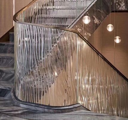 Balustrade Fused Glass Panel