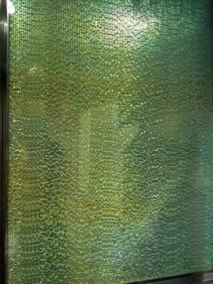 Solid Crystal 190X190mm 12mm Glass Block Bricks With Steel Frame
