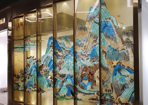 Exterior Scratch Resistant Enameled Ceramic Fritted Glass