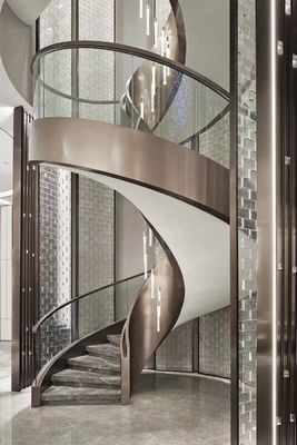 Stylish Heat Bent Curved Balustrade Irregular Shaped Glass