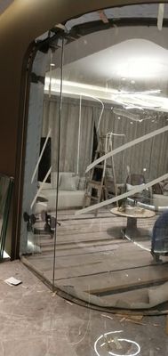 Stylish Heat Bent Curved Balustrade Irregular Shaped Glass