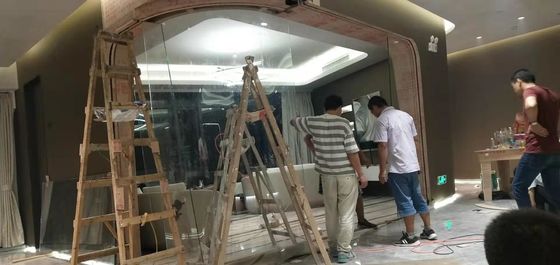 Stylish Heat Bent Curved Balustrade Irregular Shaped Glass