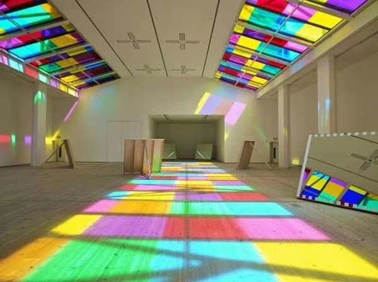Colorful Roof Ceiling Divider Pvb Toughened Laminated Glass