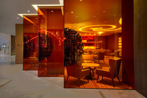 Colorful Roof Ceiling Divider Pvb Toughened Laminated Glass