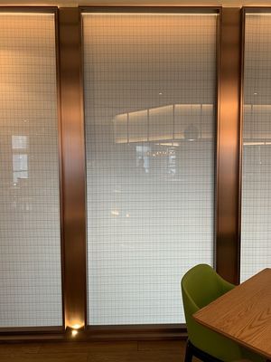 Room Screen Textured 19mm Laminated Glass With Fabric Interlayer
