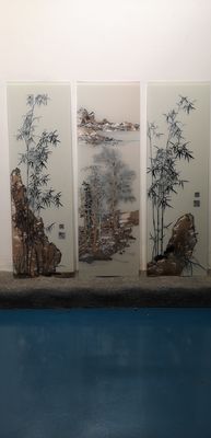 3D Stylish Screen  Mural 2440x1830mm Paint Glass Splashback