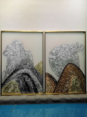 3D Stylish Screen  Mural 2440x1830mm Paint Glass Splashback