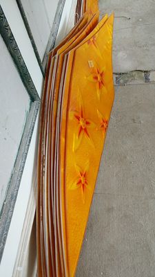 Ceiling Orange Scratchproof 12mm Coloured Glass Panels