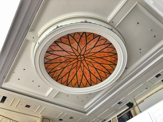 Ceiling Orange Scratchproof 12mm Coloured Glass Panels