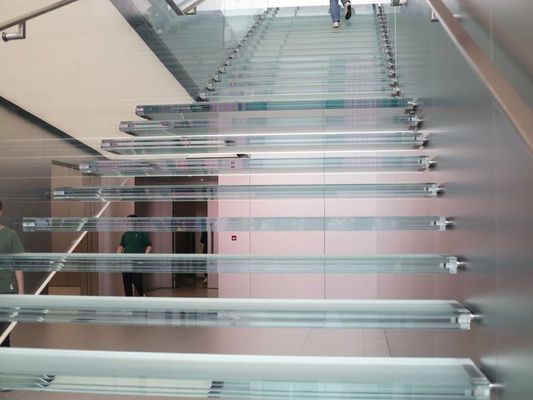 Transparent Frameless Balustrade Curved Laminated Glass