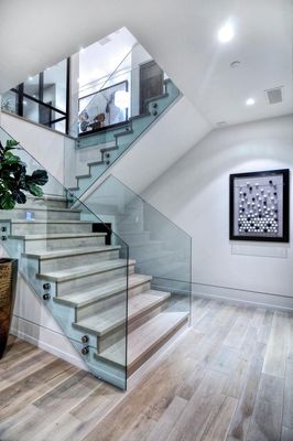 Transparent Frameless Balustrade Curved Laminated Glass