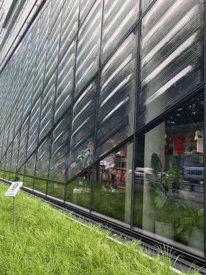 Curtain Wall Translucent  6000x1830mm Carved Laminated Glass