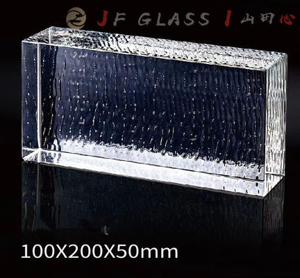 Hotel Clear Float Handrail Pavement 6x8 Glass Block