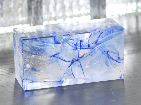 Hotel Clear Float Handrail Pavement 6x8 Glass Block