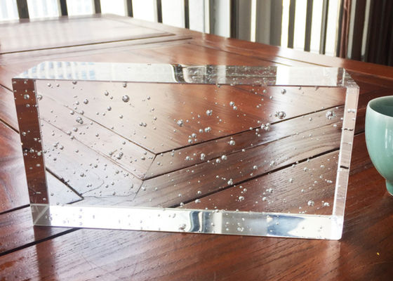 Eco Friendly Parallel Crystal Predrilled 6x8 Glass Block Bricks