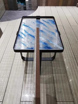 Acid Etched Creative Flat 5.5mm Decorative Fused Glass