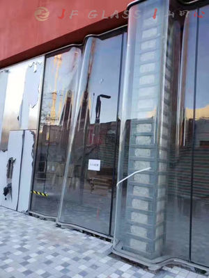 No Scratch 2140x1800mm Handrail  Flat Tempered Glass