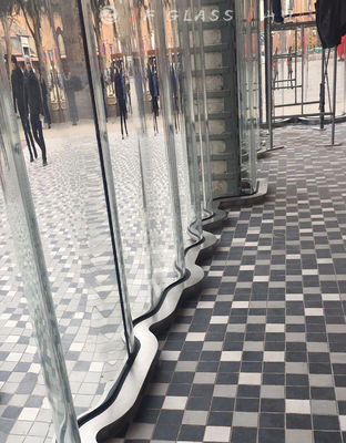 No Scratch 2140x1800mm Handrail  Flat Tempered Glass