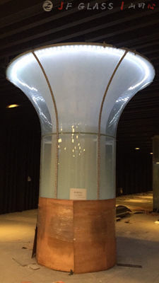 Thermal Stable Curved Bespoke 5mm Tempered Glass Panels