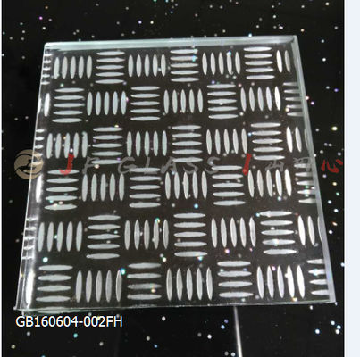 Flat Acid Etched EN12150-1 5MM Shower Enclosure Glass