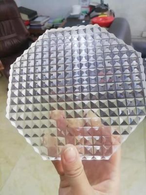 Surface Textures Sandblasting 10MM Sand Carved Glass
