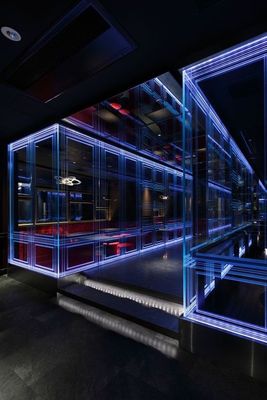 Interior Club KTV Wall CCC  8mm Laser Engraved Crystal Glass