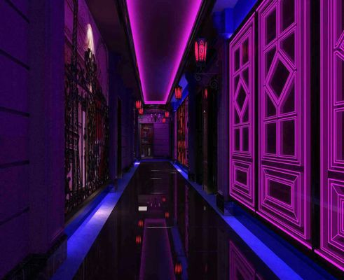 Interior Club KTV Wall CCC  8mm Laser Engraved Crystal Glass