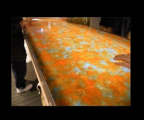 Hotel Furniture Acidproof 19mm Coloured Glass Panels