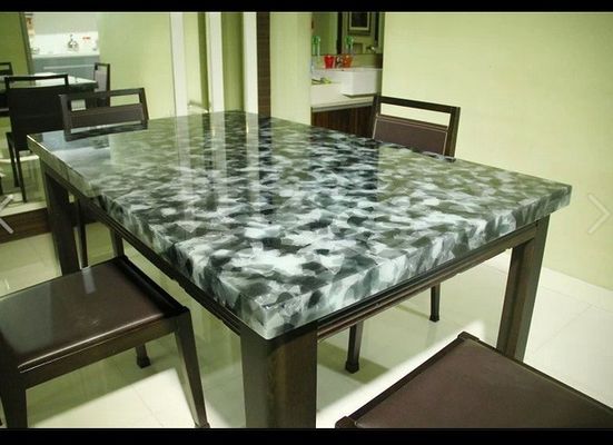 Hotel Furniture Acidproof 19mm Coloured Glass Panels
