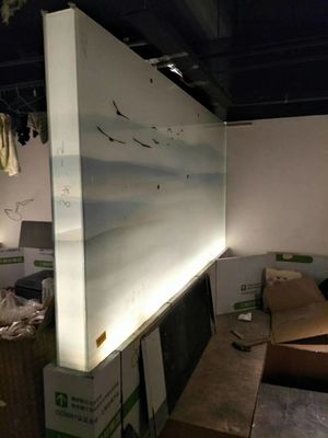 Protective Tinted 2440X1830mm Decorative Glass Wall Dividers
