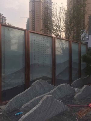 Outdoor Screen Toughened  3mm Decorative Laminated Glass