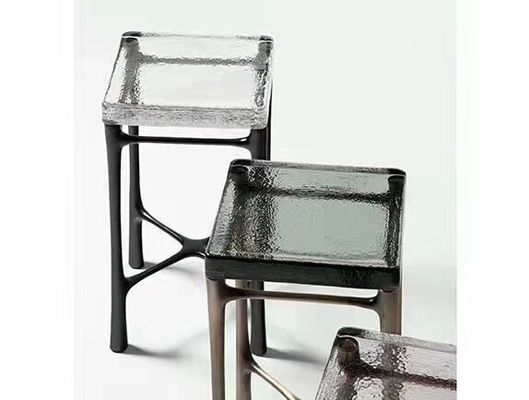 Stylish Flat Furniture SGS Sandblast Sand Carved Glass