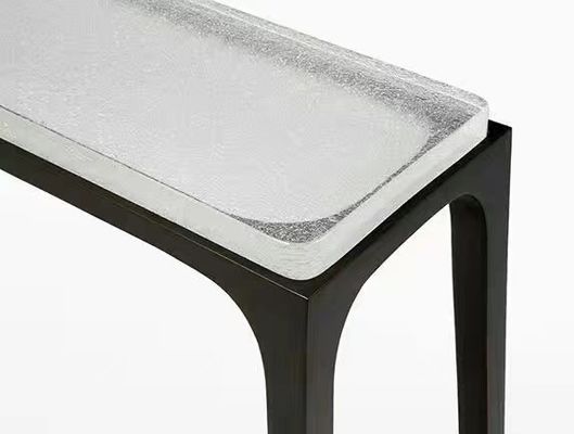 Stylish Flat Furniture SGS Sandblast Sand Carved Glass
