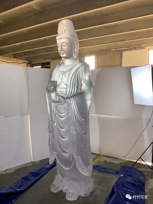 Ornamental Traditional Carving Buddha Liu Li Glass Art