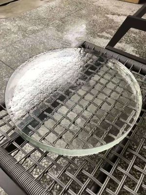 Tabletop Thick Round Clea K9 SGS Lead Cut Crystal Glasses
