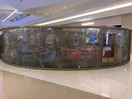 Mirror Effect Antiskid 80mm  Glass Bathroom Window Blocks