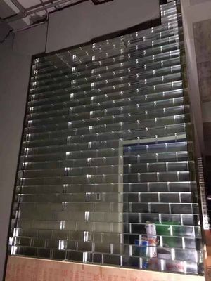 Heat Insulation Floor Wall  2 Inch Lattice Clear Glass Brick Tiles