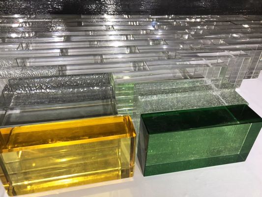 Decorative External Shopfront Tinted 4x4x4 Glass Block Bricks