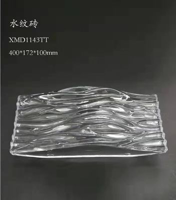SGS Indoor Office Wall Tiling Leaded Wavy Pattern K9 Glass