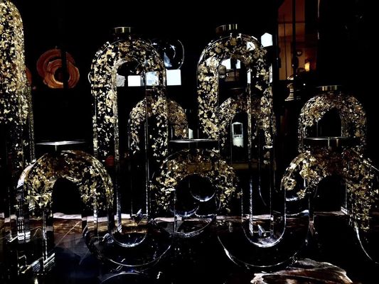 Decorative Exquisite Multiarm   K9 Crystal Candle Holder