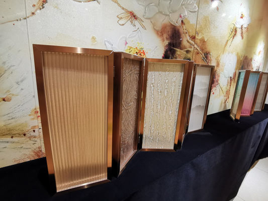 Tempered Colorful SGCC 5.5mm  Fused Glass Wall Panels