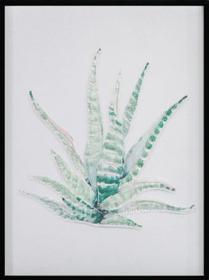 Decorative 3D Patterned Round Kiln 6mm Fused Glass Art